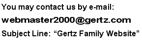 Gertz Family Website